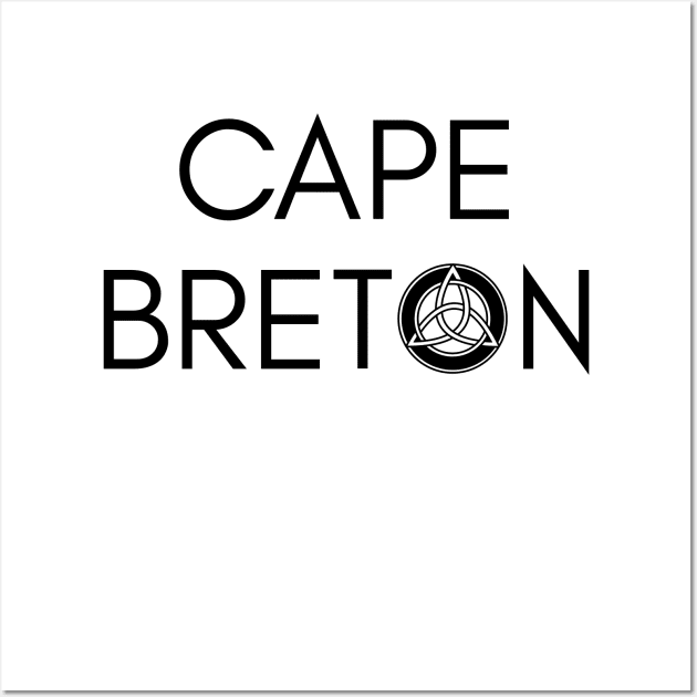 CAPE BRETON CELTIC KNOT | BLACK Wall Art by SALTY TEES & CO.